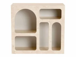 Vente-unique Consola|Consola con 5 huecos - Efecto mármol - LUELA