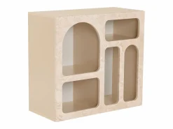 Vente-unique Consola|Consola con 5 huecos - Efecto mármol - LUELA