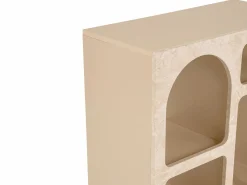 Vente-unique Consola|Consola con 5 huecos - Efecto mármol - LUELA