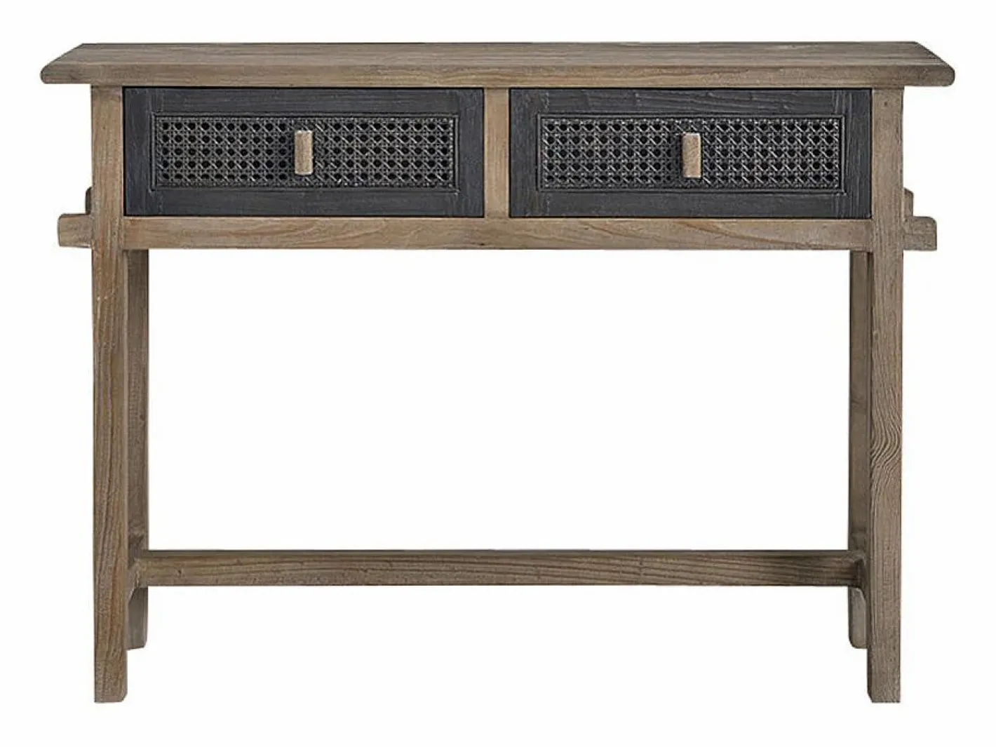 BERAH GETAH Consola de madera de pino maciza reciclada Gris Best