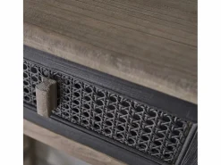 BERAH GETAH Consola de madera de pino maciza reciclada Gris Best
