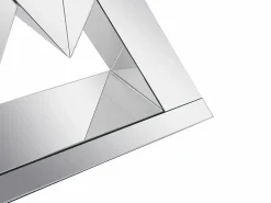 Vente-unique Consola|Consola de MDF y espejo - Color: plata - ISIDA