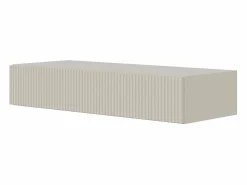 Consola flotante con cajón - Gris beige - 90 cm - VELDIO^SELSEY Discount
