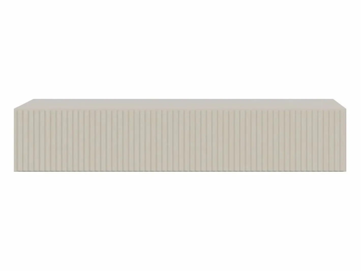 Consola flotante con cajón - Gris beige - 90 cm - VELDIO^SELSEY Discount
