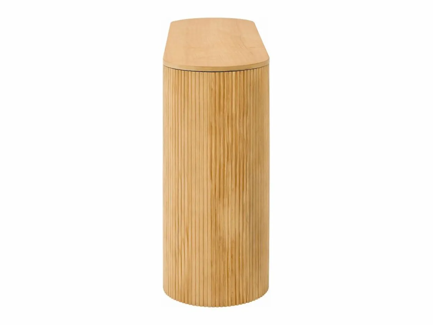Consola mesa 120x33x76cm - con 2 cajones - Esquinas redondeadas - MDF - Natural^ModernLuxe Clearance