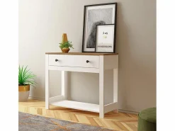 Vajilla|Vajilla|Consola para recibidor color negro estilo clásico con cajón Corlay -