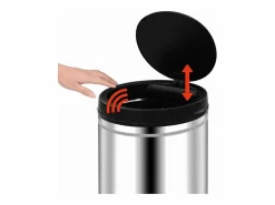 Helloshop26 Cubo De Basura Para Cocina|Contenedor automático con sensor de acero inoxidable de 80 litros 02_0006097