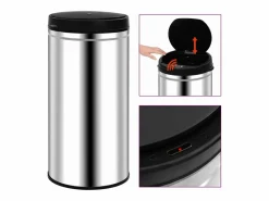Helloshop26 Cubo De Basura Para Cocina|Contenedor automático con sensor de acero inoxidable de 70 litros 02_0006063
