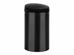 Helloshop26 Cubo De Basura Para Cocina|Contenedor automático con sensor de 40 litros acero al carbono negro 02_0006033