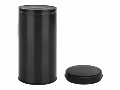 Helloshop26 Contenedor automático con sensor de 70 l acero al carbono negro 02_0043843 Gris Hot