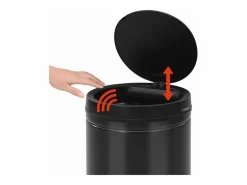 Contenedor automático con sensor de 60 litros acero al carbono negro 02_0006038^Helloshop26 Clearance
