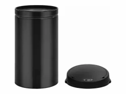 Helloshop26 Cubo De Basura Para Cocina|Contenedor automático con sensor de 50 litros acero al carbono negro 02_0006087
