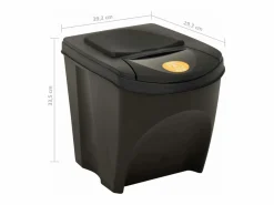 Helloshop26 Contenedores apilables 4 piezas antracita 100 litros 02_0006048 Multicolor Best