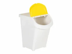 Helloshop26 Cubo De Basura Para Cocina|Contenedores apilables con tapa 3 piezas PP 120 litros 02_0006049