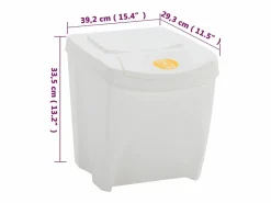 Contenedores de basura apilables 4 unidades 100 litros polipropileno 02_0006036^Helloshop26 Sale