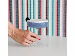 Coppa - Juego de 4 copas de cóctel y vino aromático de 25 cl, diseño elegante - Zafferano, fabricadas en Italia^ Outlet