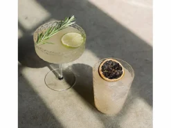 Coppa - Juego de 4 copas de cóctel y vino aromático de 25 cl, diseño elegante - Zafferano, fabricadas en Italia^ Outlet