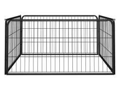 Corral para perros 4 paneles acero con recubrimiento en polvo^Clicnbuy