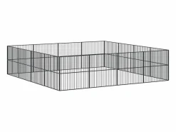 Clicnbuy Seguridad Para Mascotas|Corralito para perros con 16 paneles acero galvanizado