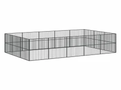 Clicnbuy Seguridad Para Mascotas|Corralito para perros con 16 paneles acero galvanizado