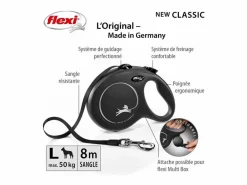 Flexi Correa L Cinta 8 m negra Multicolor Clearance