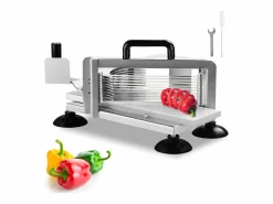 Cortador De Tomates Comercial SucceBuy 0,64 cm Cortador Manual De Tomates De Acero Inoxidable Best