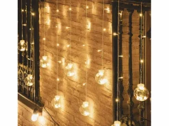 Ledkia Guirnalda Luminosa|Cortina Bolas Colgantes LED 3.6W 2.5m 3000K Blanco Cálido