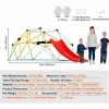 Cúpula de Escalada SucceBuy, 2,4 m con Tobogán, Escalador con Cúpula Geométrica, Sala de Juegos para Niños de 3 a 9 Años Clearance