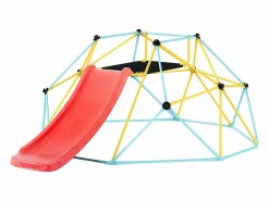 Cúpula de Escalada SucceBuy, 2,4 m con Tobogán, Escalador con Cúpula Geométrica, Sala de Juegos para Niños de 3 a 9 Años Clearance