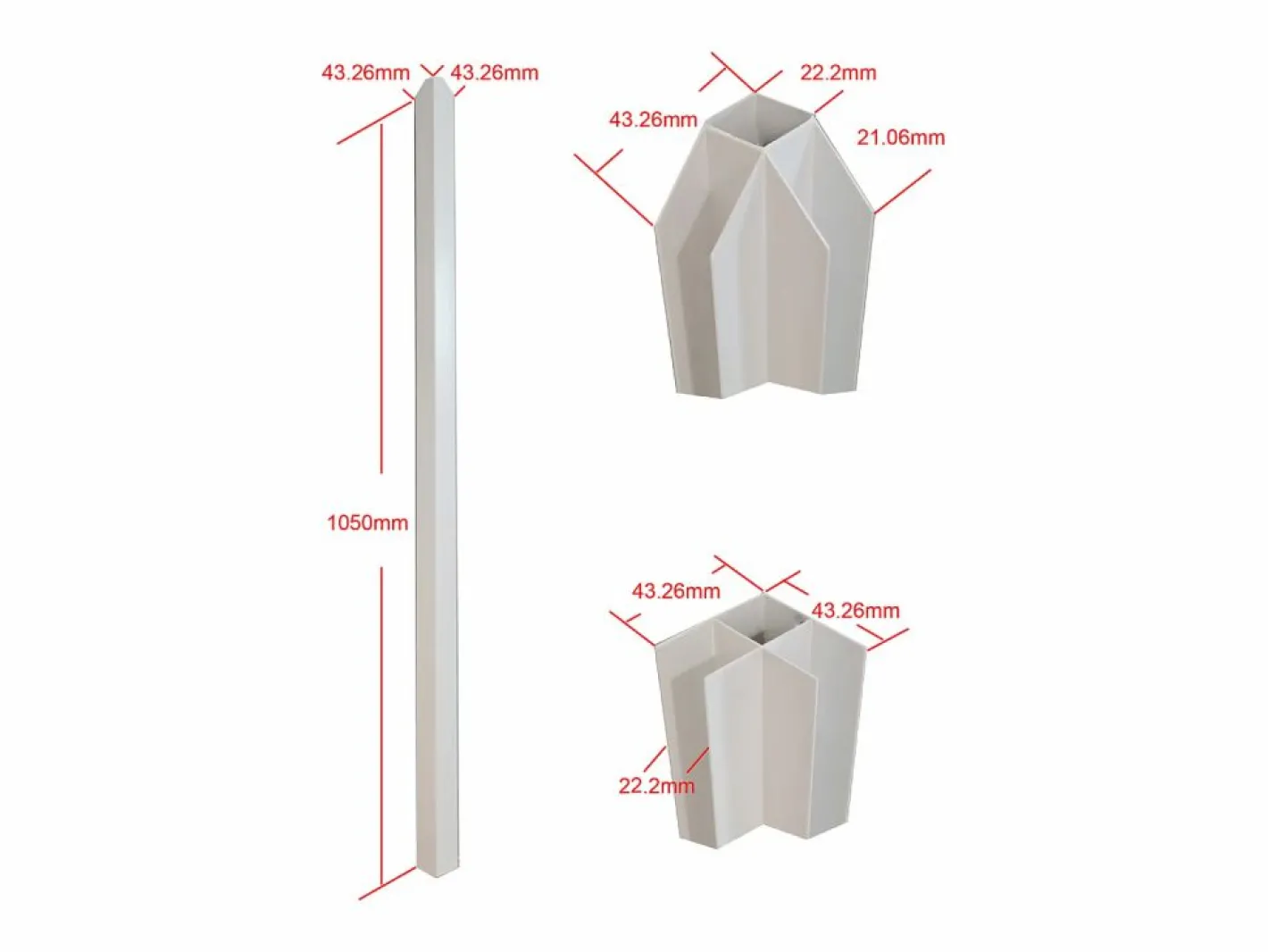 Vente-unique Cristalera angular de taller de aluminio termolacado - Ancho 180 x Ancho 150 x Alt. 105 - - BAYVIEW Blanco Sale