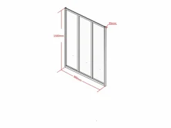 Vente-unique Cristalera atelier BAYVIEW aluminio 90x130 Blanco Best