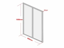 Cristalera atelier BAYVIEW aluminio 60x105^Vente-unique Clearance
