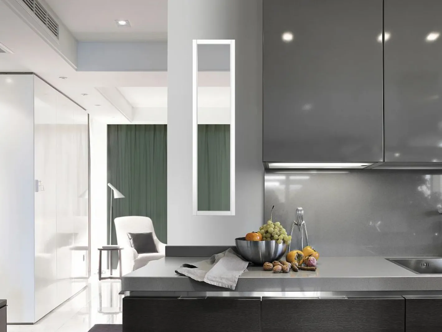 Cristalera atelier de aluminio termolacado - 30x130 - - BAYVIEW^Vente-unique Hot