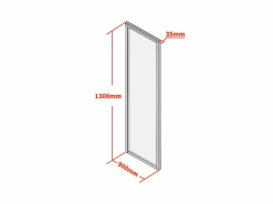 Cristalera atelier de aluminio termolacado - 30x130 - - BAYVIEW^Vente-unique Hot