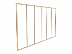 Vente-unique Cristalera de aluminio termolacado 180x130 cm BAYVIEW Color natural claro Clearance