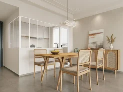 Vente-unique Cristalera Interior|Cristalera de esquina de taller de aluminio termolacado - Ancho 210 x Prof. 60 x Alt. 130 - - BAYVIEW