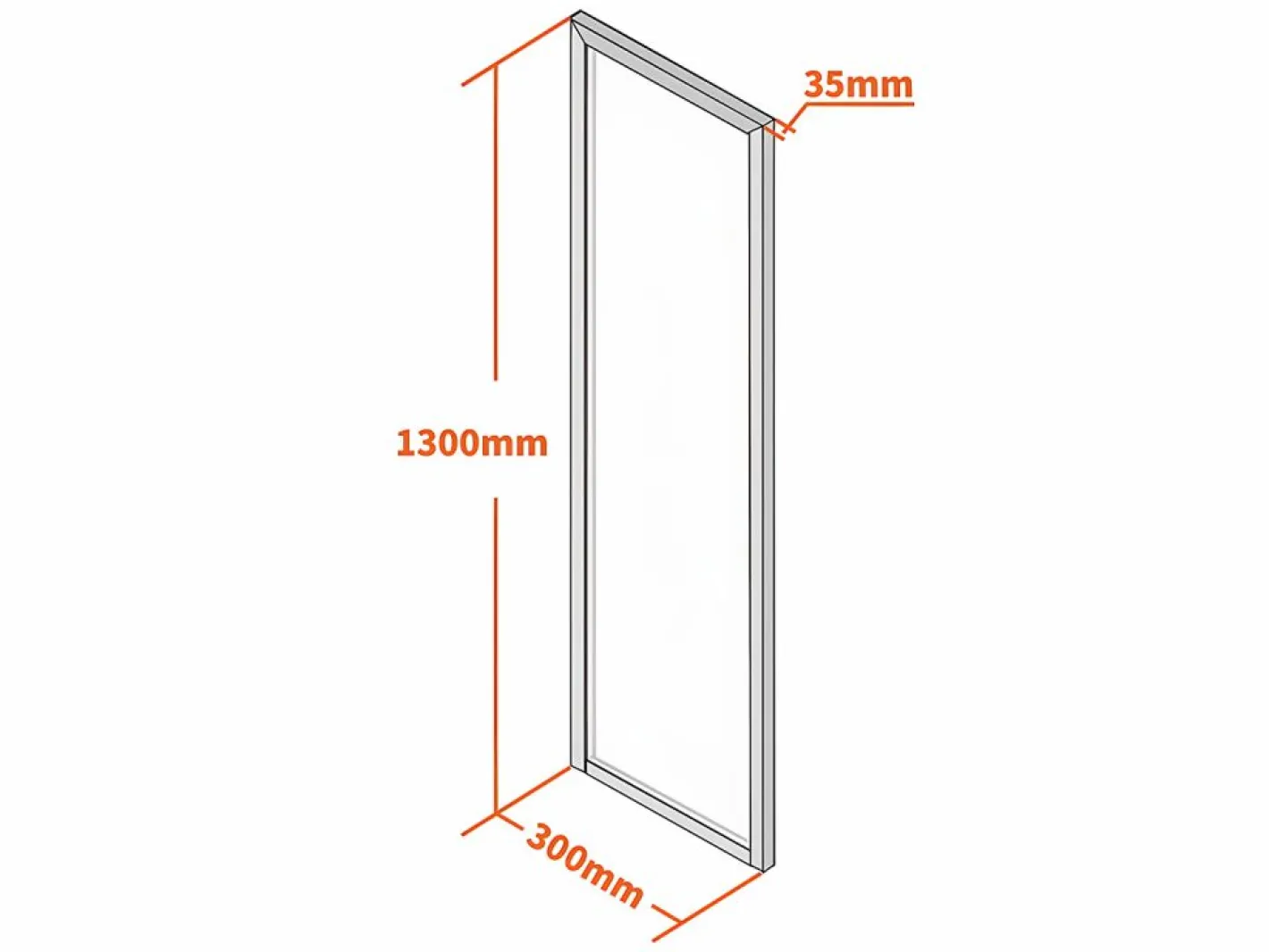 Cristalera tipo taller de aluminio termolacado - 30x130 cm - - BAYVIEW^Vente-unique Clearance