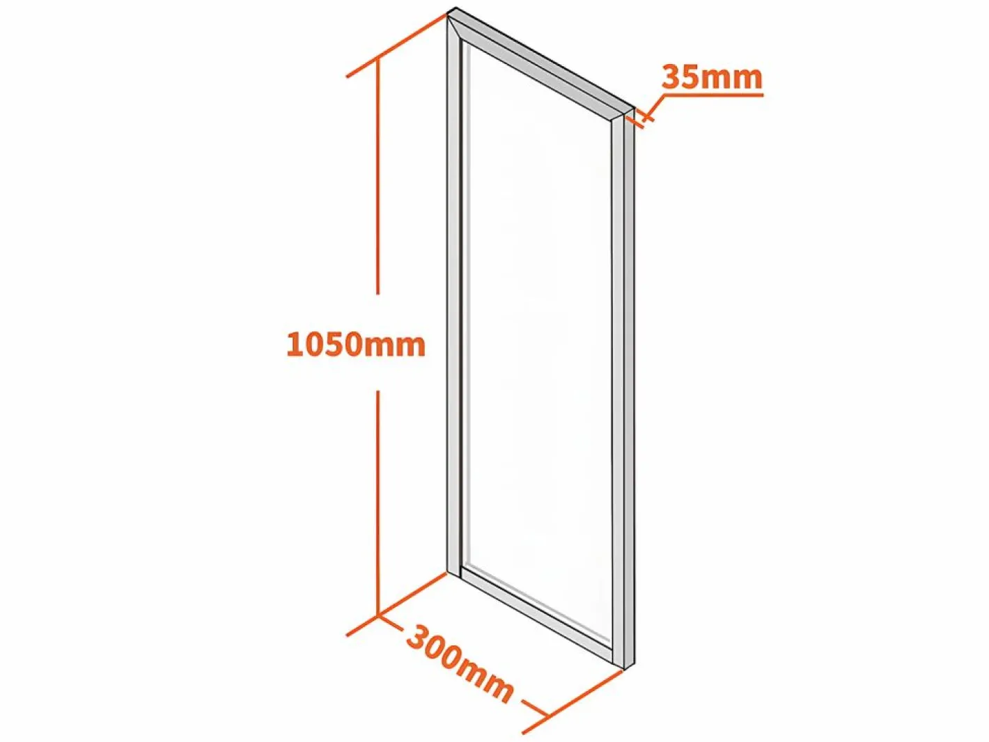 Cristalera tipo taller de aluminio termolacado - 30x105 cm - - BAYVIEW^Vente-unique Outlet