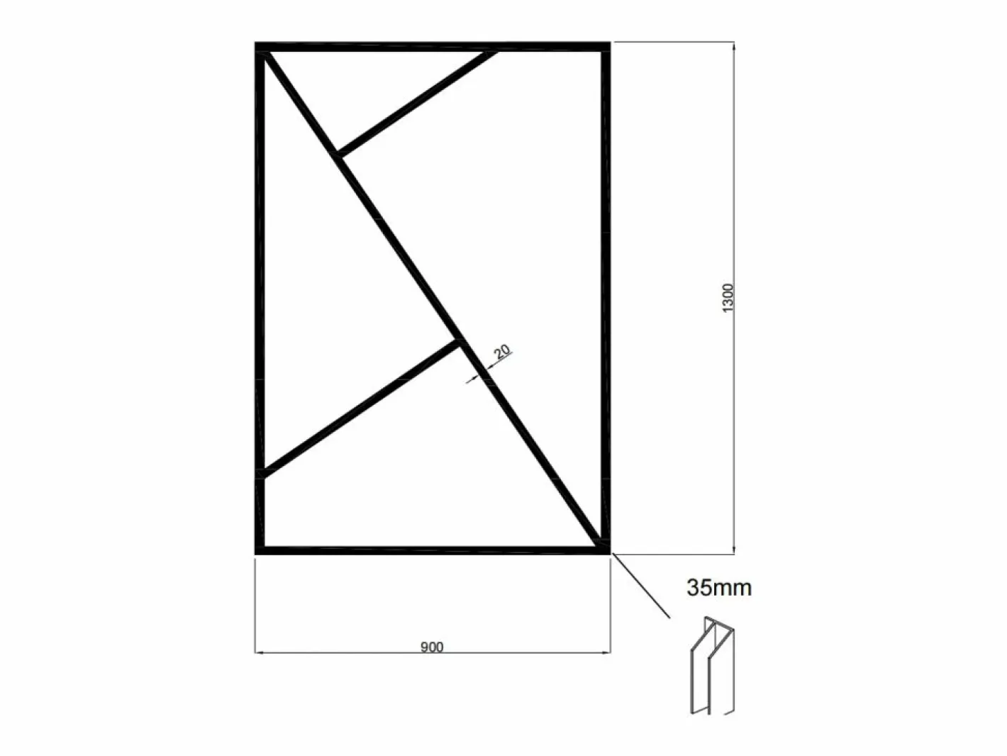 Vente-unique Cristalera tipo taller diseño en aluminio termolacado - An.90 x Alt.130 - FAZENDA Negro Clearance