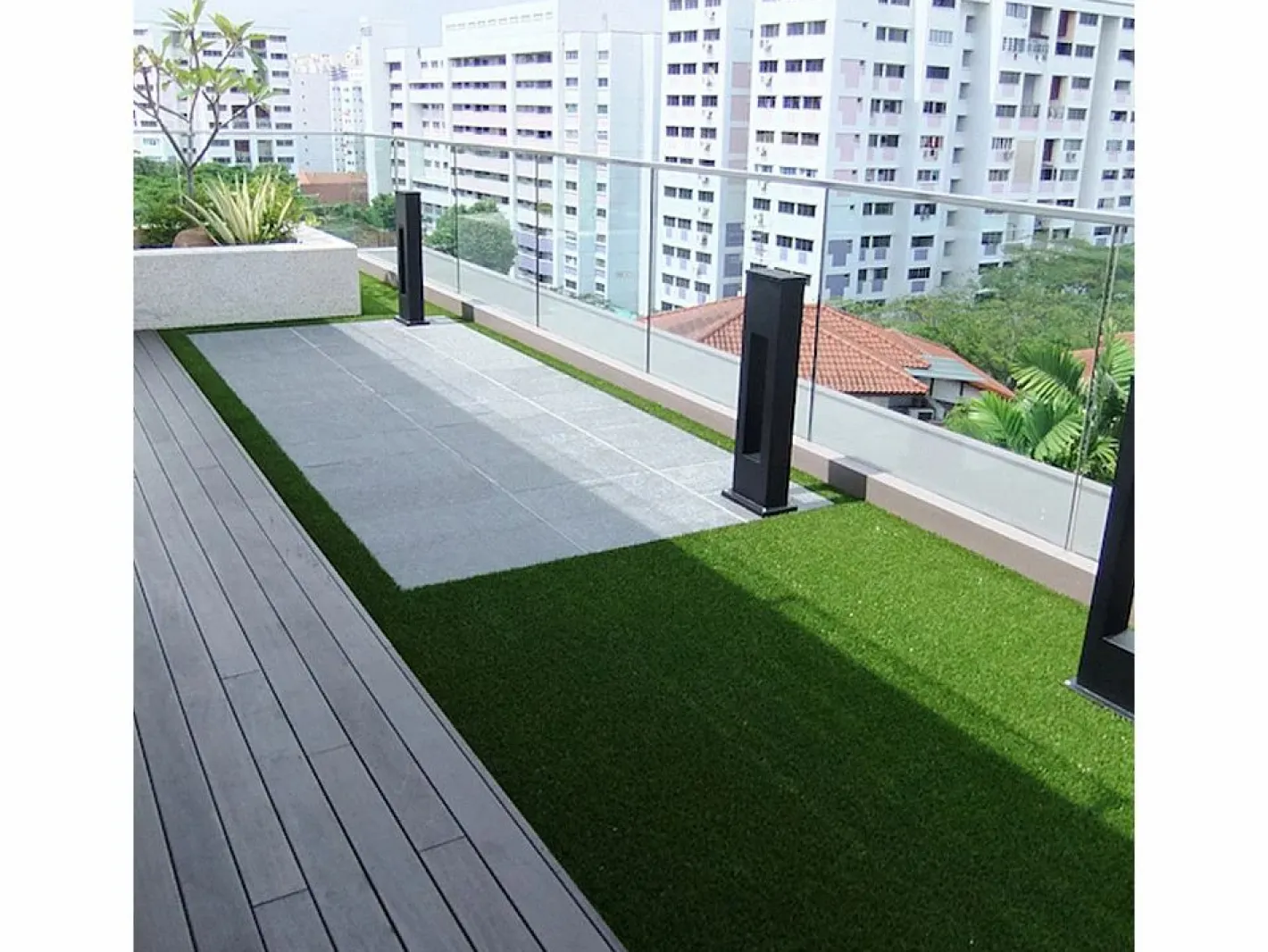 Césped sintético alfombra de césped artificial 7 mm 2 x 25 mt 48692 Verde Outlet