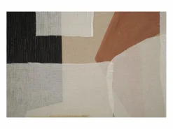 Cuadro abstracto pintado en lienzo estilo boho chic 100x80 cm Seyla Multicolor New