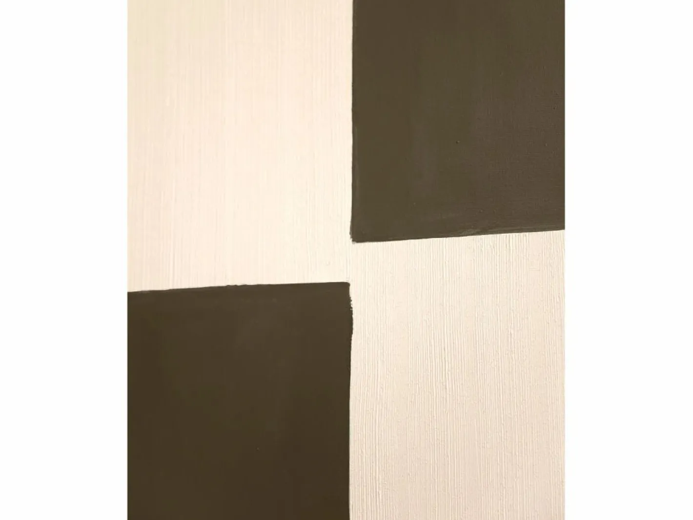 DECOWOOD Cuadro|Cuadro decorativo sobre lienzo de algodón con marco de madera negro pintado artesanalmente con pintura al oleo de 60x80cm - PRISMA -