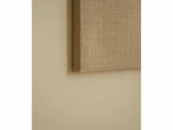 DECOWOOD Cuadro|Cuadro decorativo sobre lienzo de lino con marco de madera marrón claro pintado artesanalmente con pintura al oleo de 60x80cm - MAYA -
