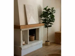DECOWOOD Cuadro|Cuadro decorativo sobre lienzo de algodón pintado artesanalmente con pintura al oleo sin marco de 60x80cm - ADRIANA -