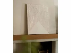 DECOWOOD Cuadro|Cuadro decorativo sobre lienzo de algodón pintado artesanalmente con pintura al oleo sin marco de 60x80cm - ADRIANA -