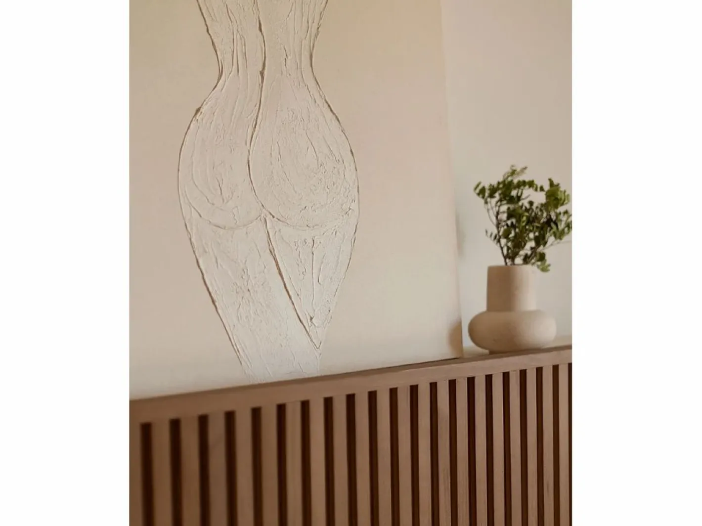Cuadro decorativo sobre lienzo de algodón con marco de madera marrón claro pintado artesanalmente con pintura al oleo de 80x100cm - LEO -^DECOWOOD Discount