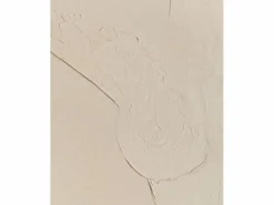 Cuadro decorativo sobre lienzo de algodón con marco de madera marrón oscuro pintado artesanalmente con pintura al oleo de 100x150cm - LEO -^DECOWOOD New