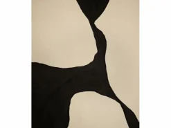 DECOWOOD Cuadro|Cuadro decorativo sobre lienzo de algodón con marco de madera blanco pintado artesanalmente con pintura al oleo de 100x150cm - MISIA -