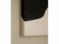 DECOWOOD Cuadro decorativo sobre lienzo de algodón con marco de madera blanco pintado artesanalmente con pintura al oleo de 80x100cm - MISIA - Multicolor New