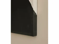 Cuadro decorativo sobre lienzo de algodón con marco de madera marrón oscuro pintado artesanalmente con pintura al oleo de 60x80cm - KIKA -^DECOWOOD New
